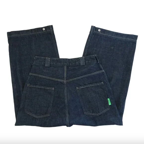 WILLY CHAVARRIA Baggy jeans sz M Snap hem